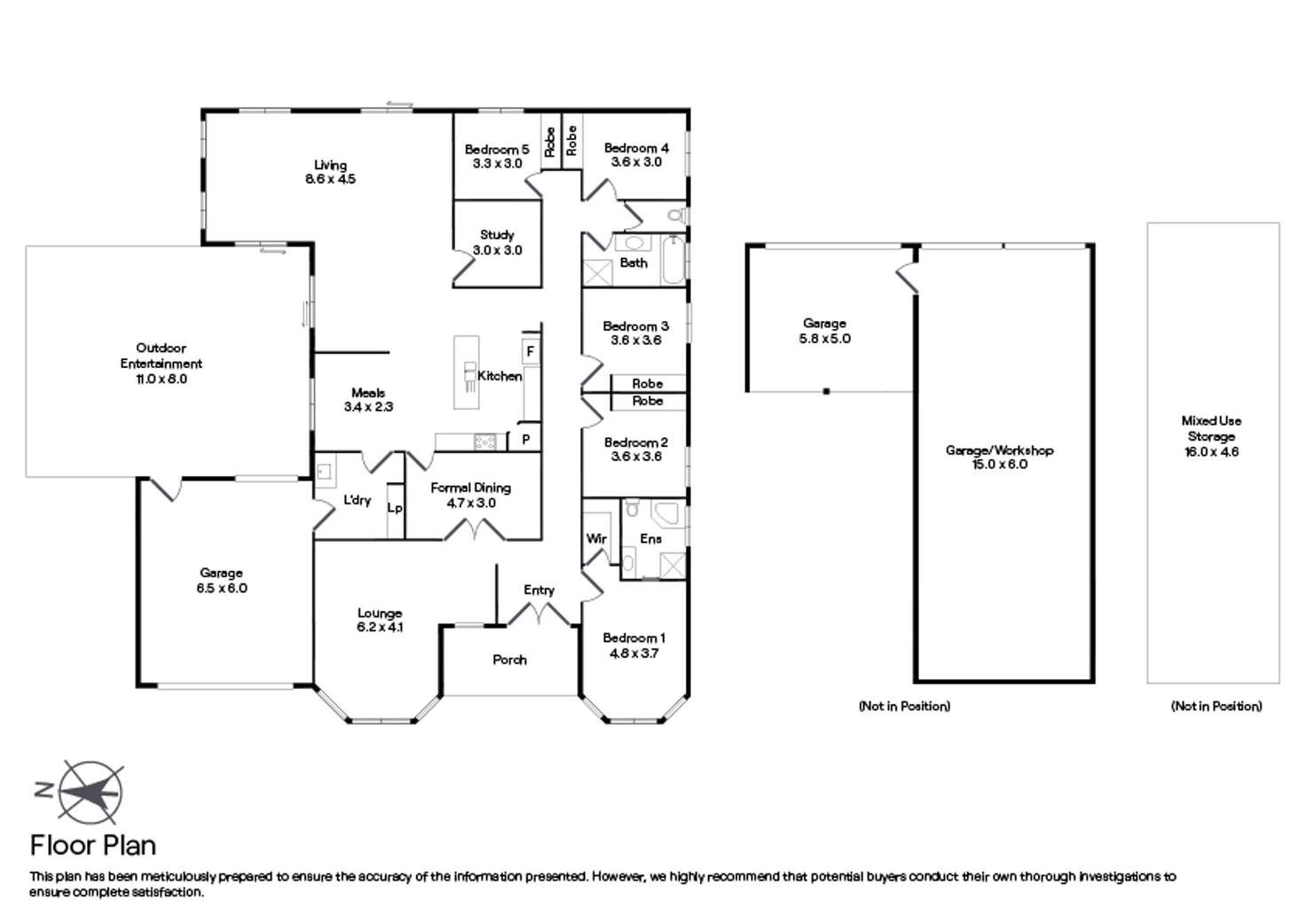 Floorplan of Homely acreageSemiRural listing, 29 Tarrawarra Lane, Romsey VIC 3434