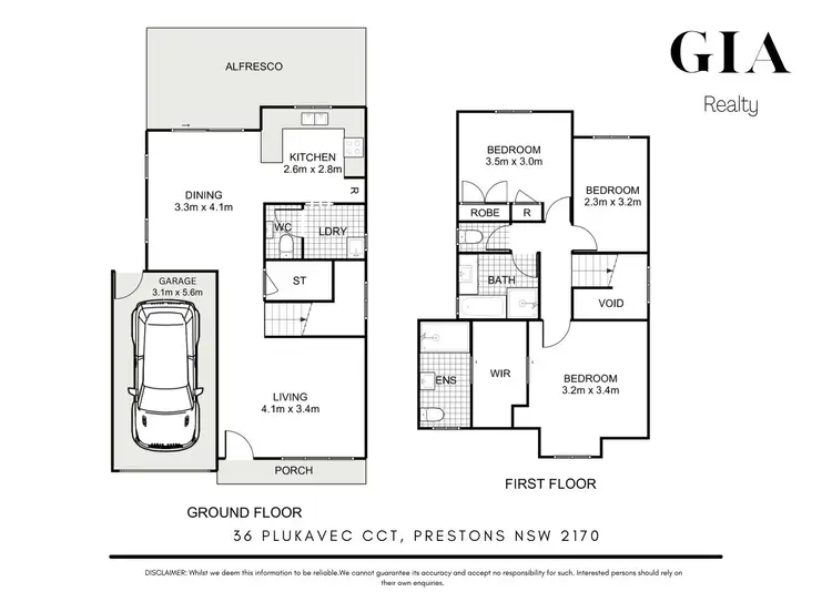 Floorplan of Homely house listing, 36 Plukavec Circuit, Prestons NSW 2170