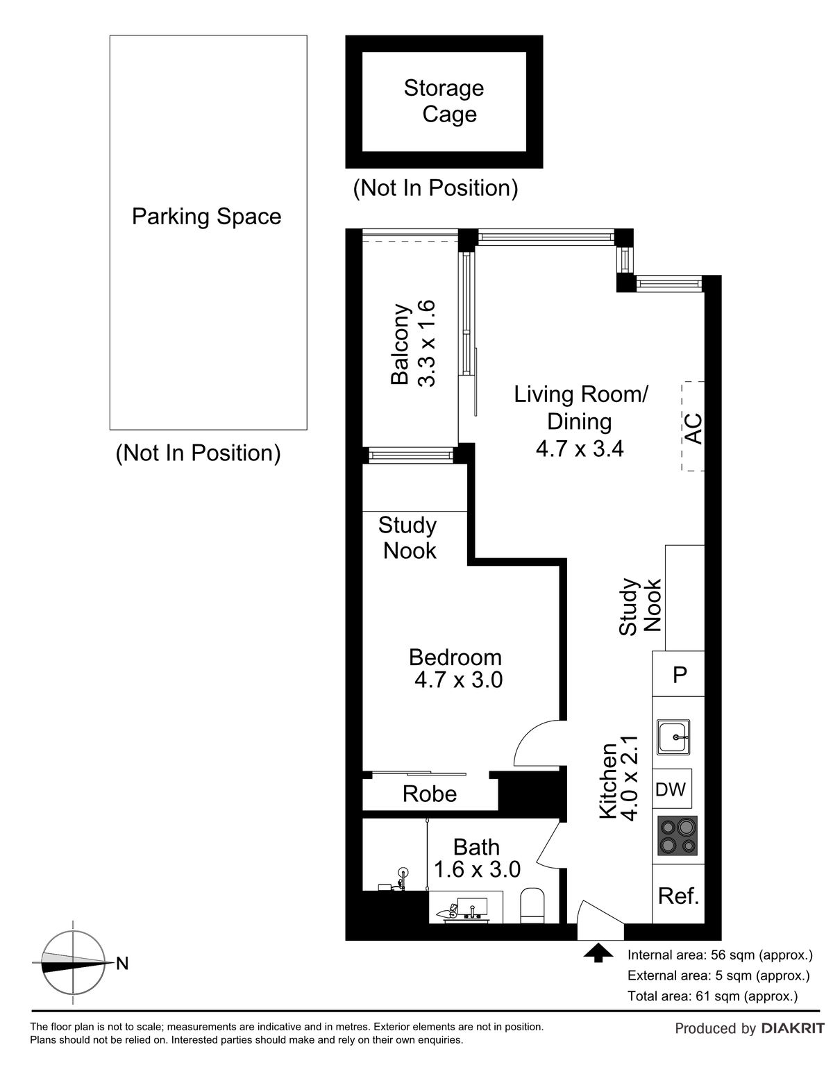 Floorplan of Homely apartment listing, 817/1 Ascot Vale Road, Flemington VIC 3031