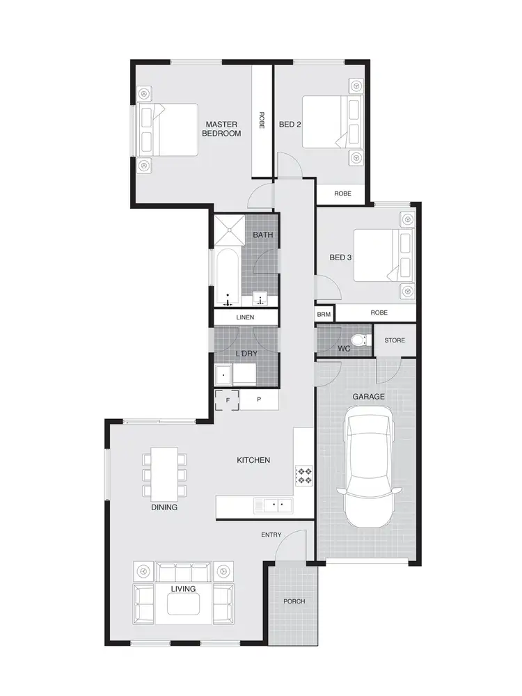 Floorplan of Homely house listing, 124 Hollows Circuit, Macgregor ACT 2615