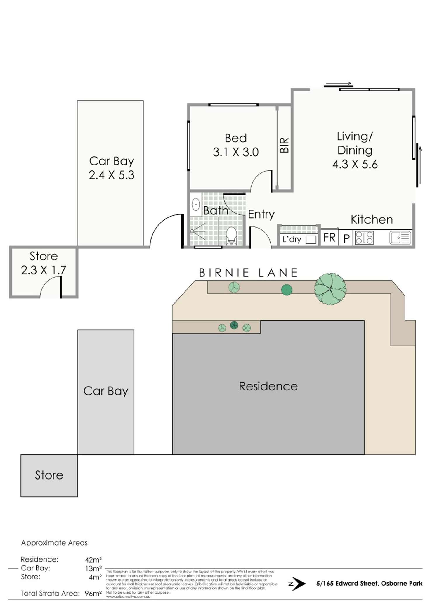 Floorplan of Homely apartment listing, 5/165 Edward Street, Osborne Park WA 6017