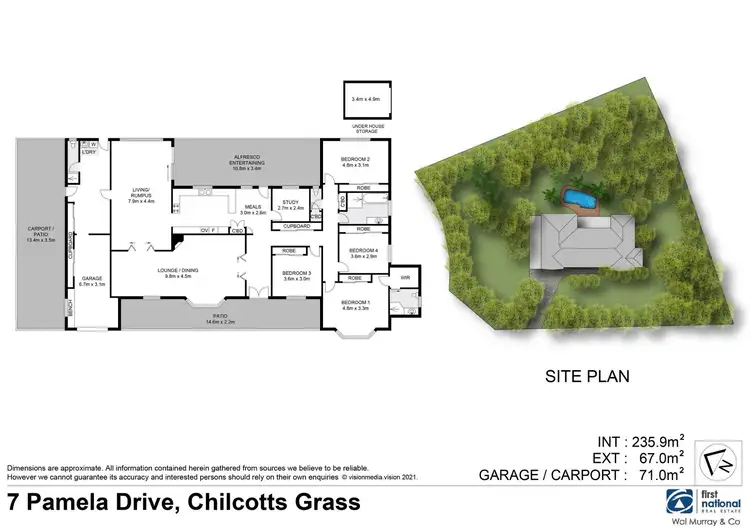 Floorplan of Homely house listing, 7 Pamela Drive, Chilcotts Grass NSW 2480