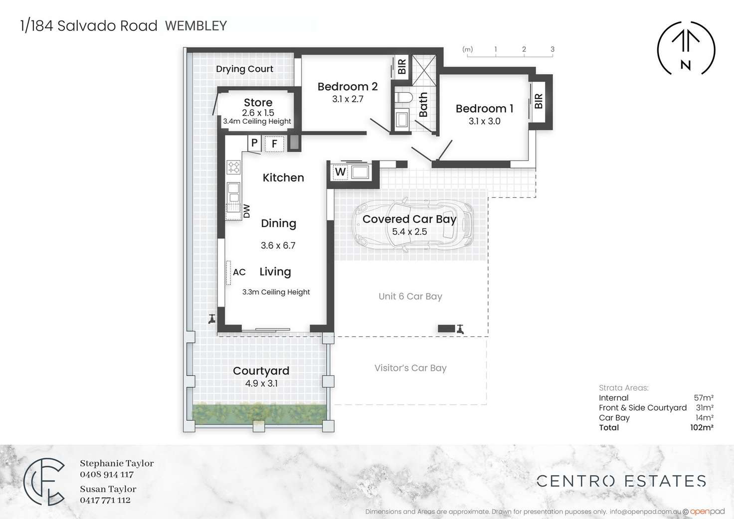 Floorplan of Homely house listing, 1/184 Salvado Road, Wembley WA 6014