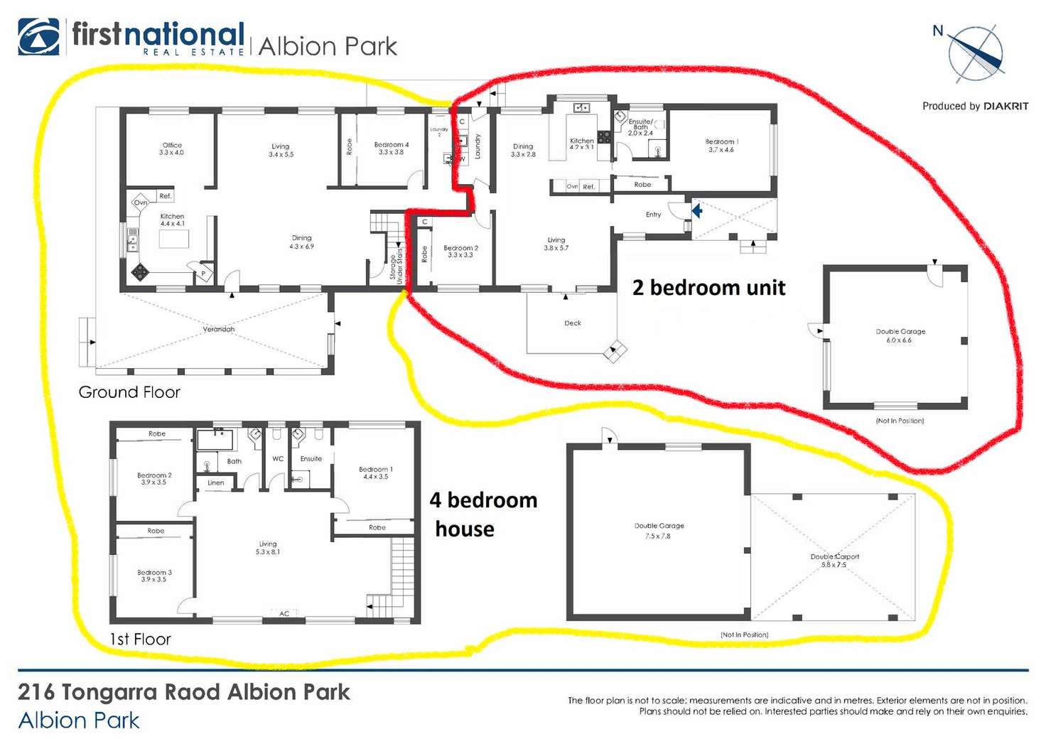 Floorplan of Homely unit listing, 216a Tongarra Road, Albion Park NSW 2527