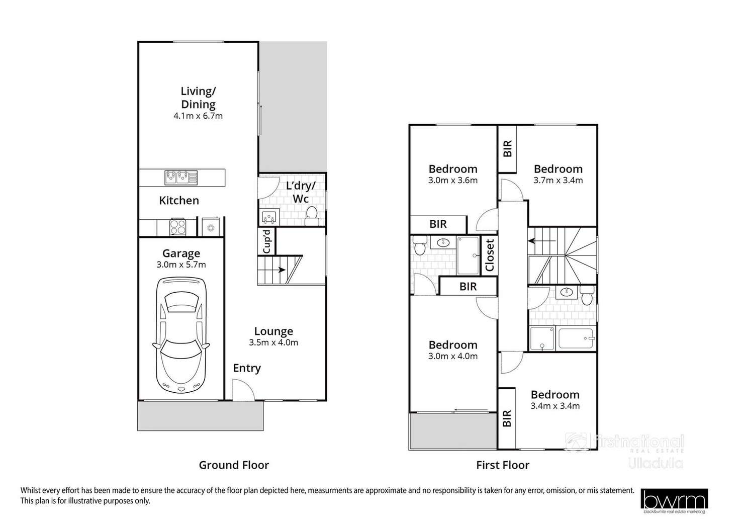 Floorplan of Homely semiDetached listing, 43A or 43B Gemini Way, Narrawallee NSW 2539