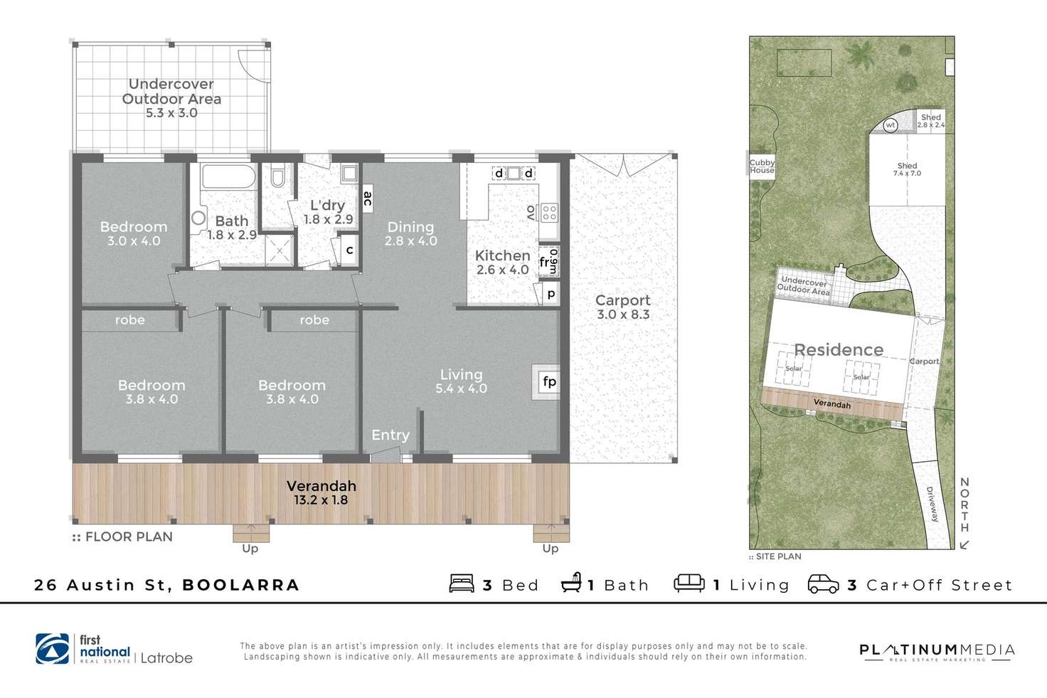 Floorplan of Homely house listing, 26 Austin Street, Boolarra VIC 3870