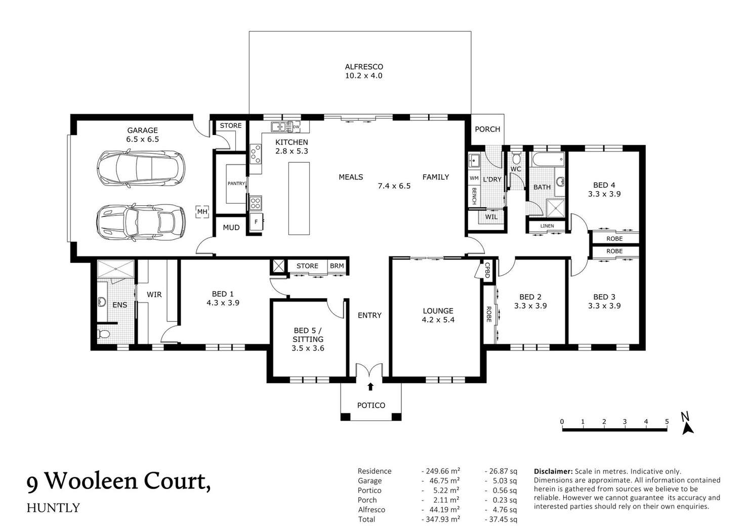 Floorplan of Homely house listing, 9 Wooleen Court, Huntly VIC 3551
