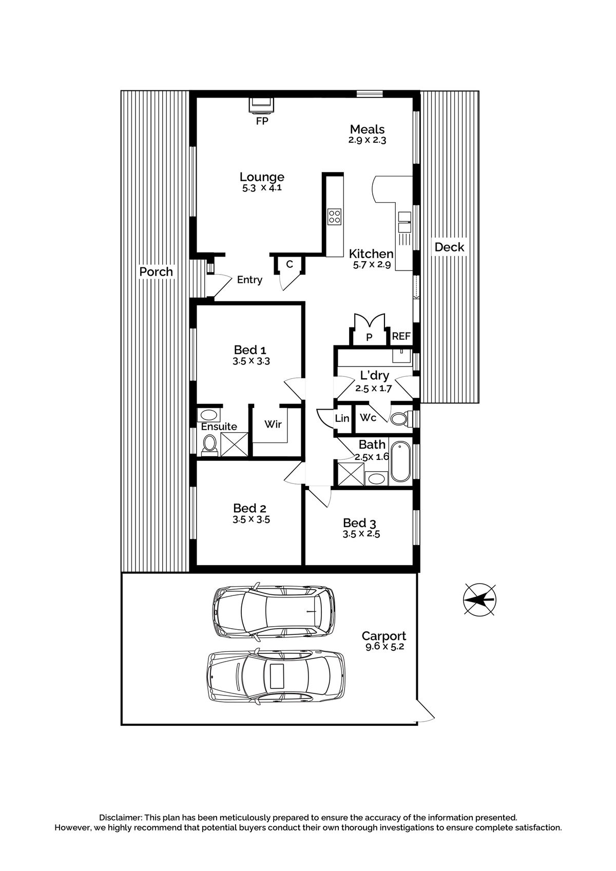 Floorplan of Homely house listing, 5 Susanne Court, Romsey VIC 3434