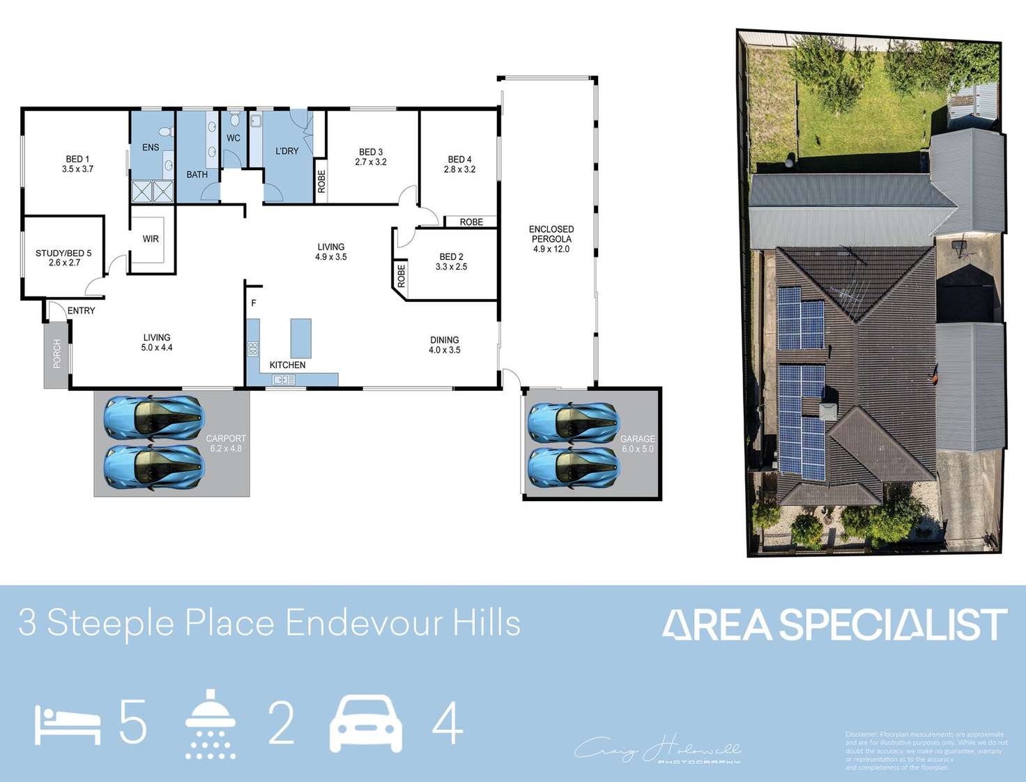 Floorplan of Homely house listing, 3 Steeple Place, Endeavour Hills VIC 3802
