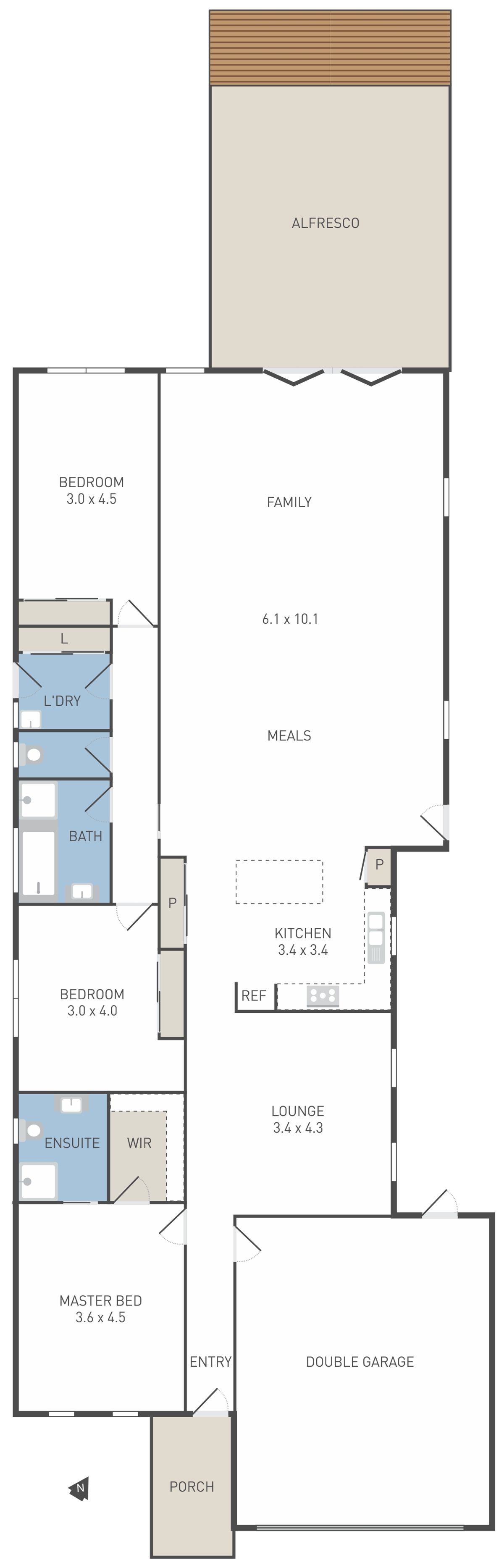 Floorplan of Homely house listing, 15 Watergum Court, Werribee VIC 3030