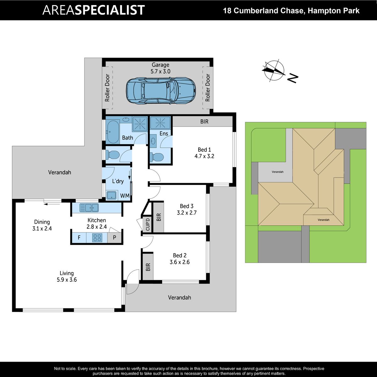 Floorplan of Homely house listing, 18 Cumberland Chase, Hampton Park VIC 3976