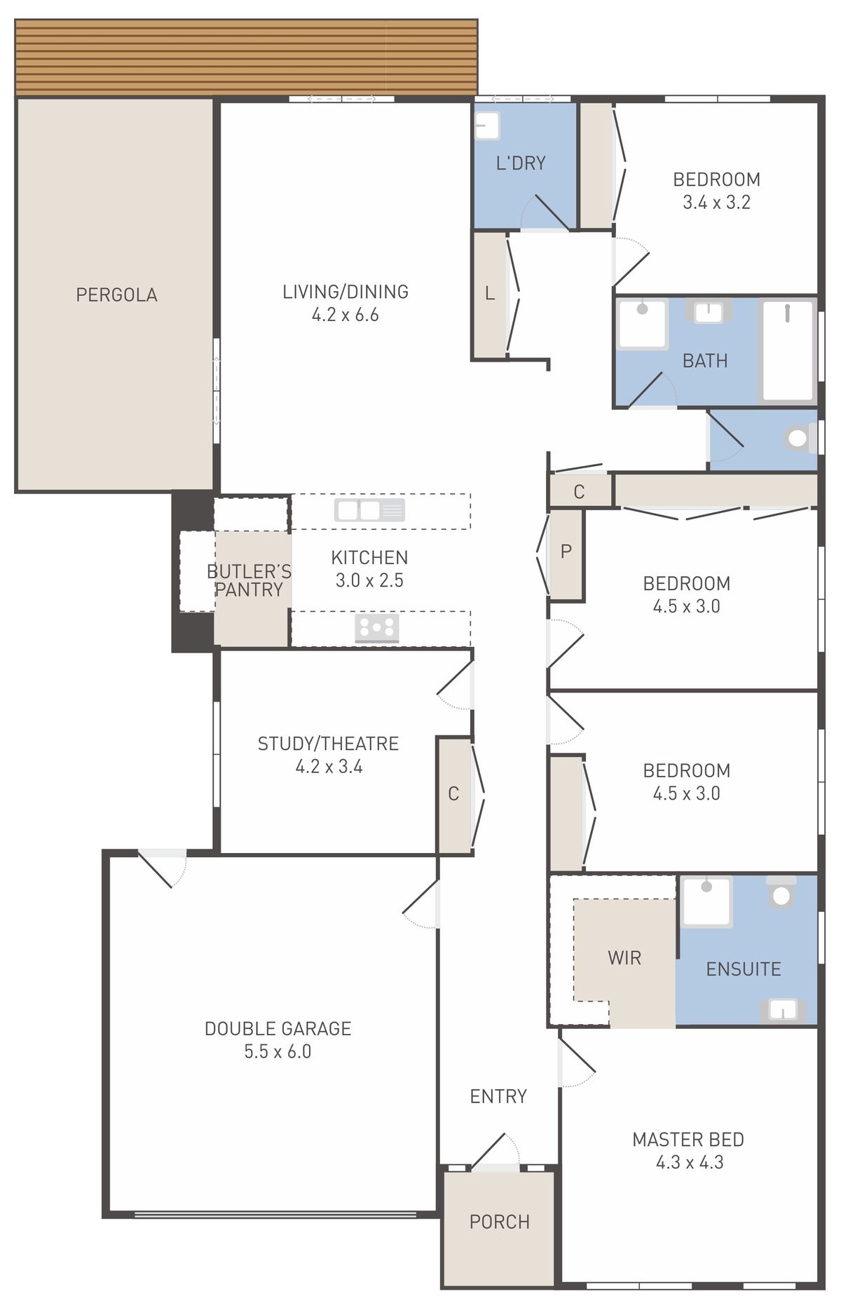 Floorplan of Homely house listing, 1 Little Street, Werribee VIC 3030