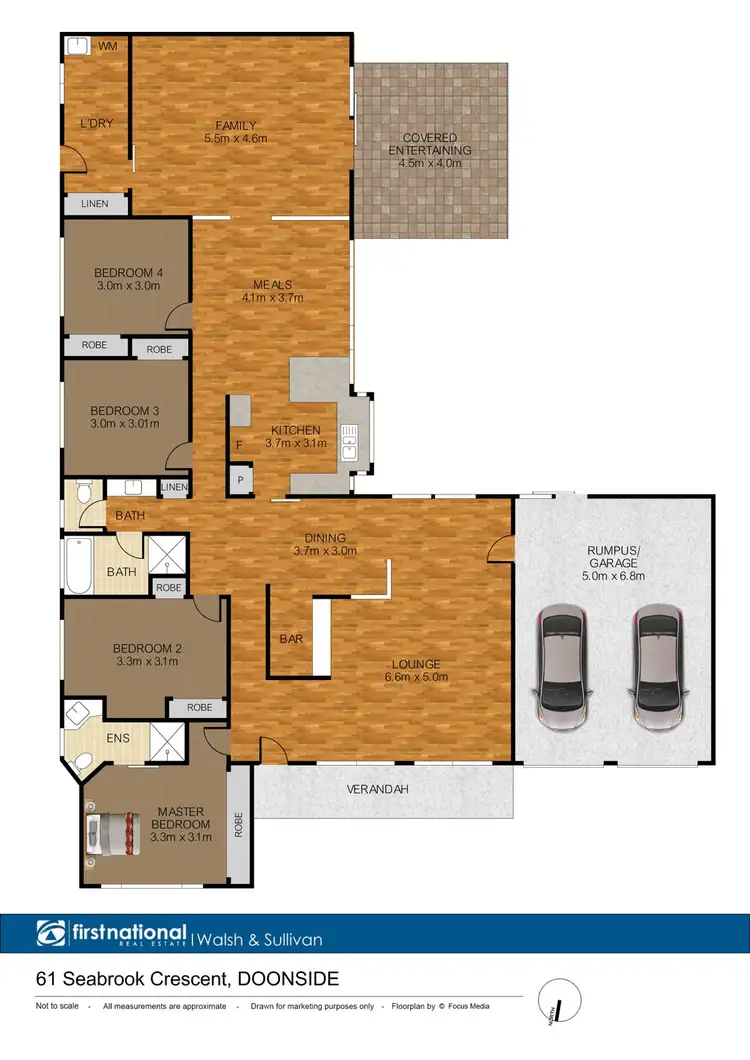 Floorplan of Homely house listing, 61 Seabrook Crescent, Doonside NSW 2767