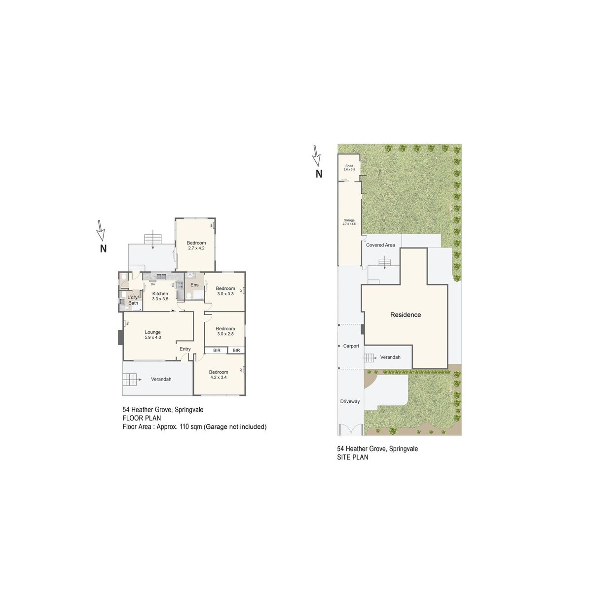 Floorplan of Homely house listing, 54 Heather Grove, Springvale VIC 3171