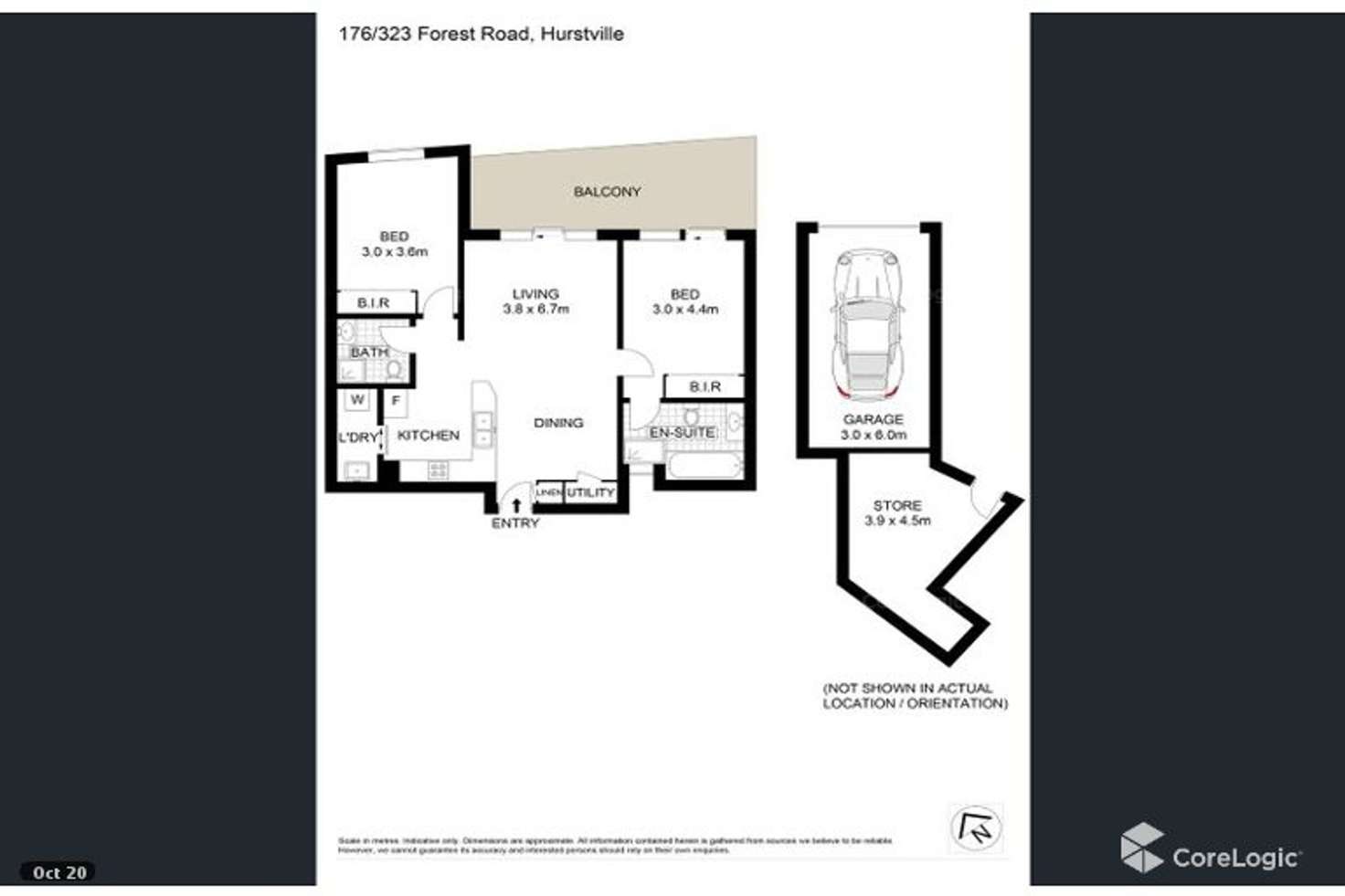 Floorplan of Homely apartment listing, 176/323 Forest Road, Hurstville NSW 2220