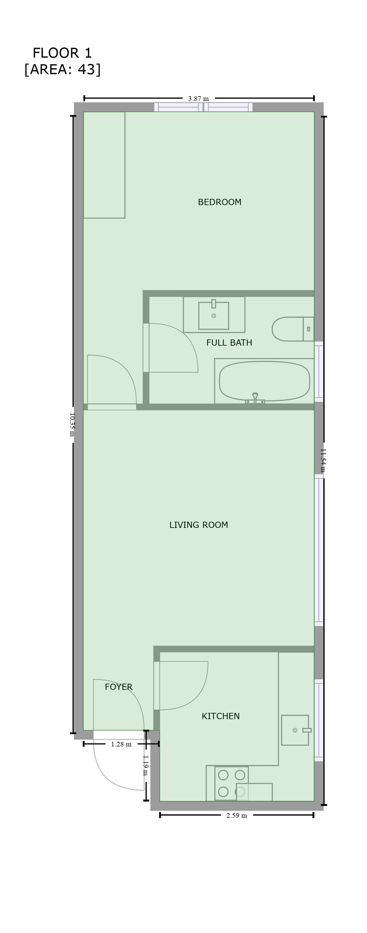 Floorplan of Homely apartment listing, 5/44 Alexandra Street, St Kilda East VIC 3183