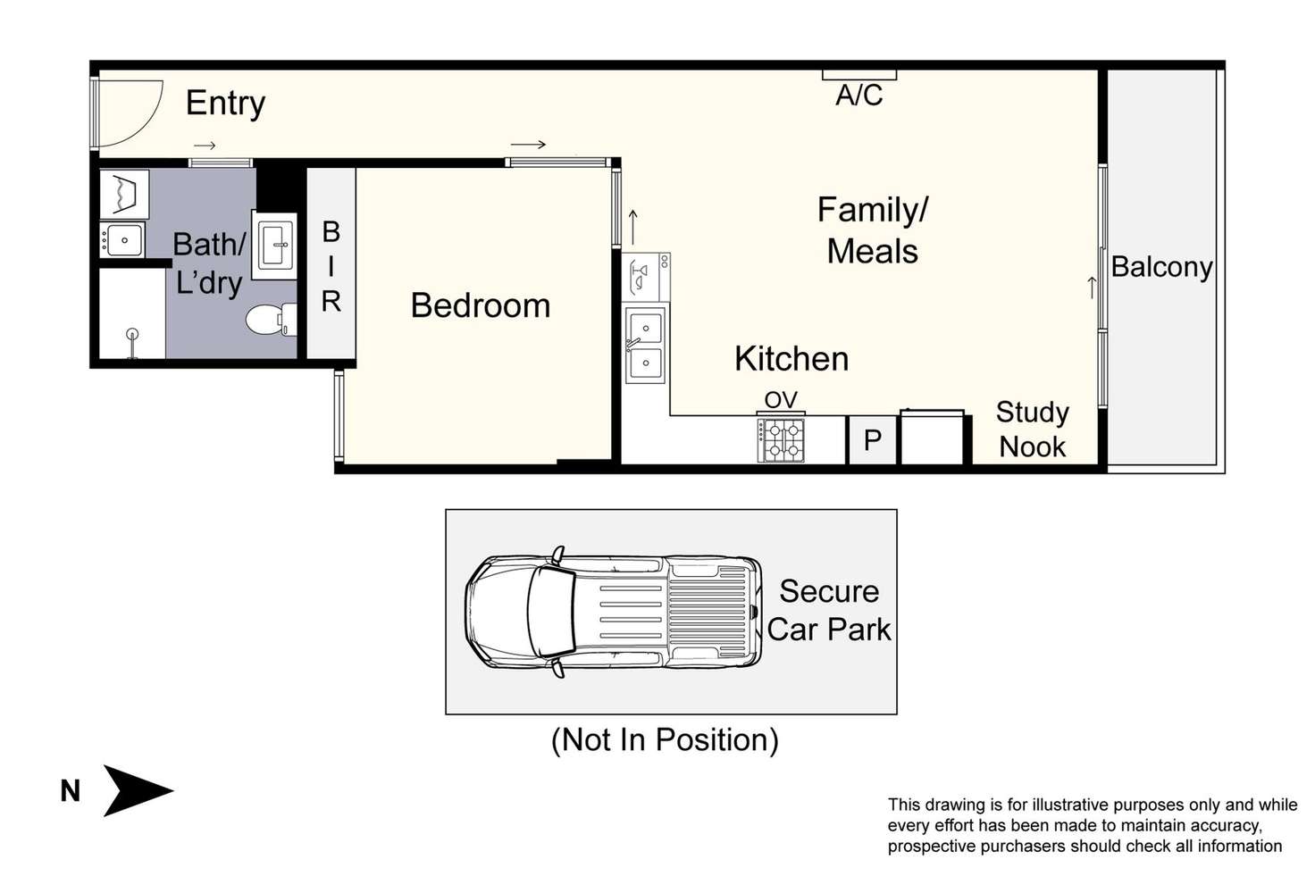 Floorplan of Homely unit listing, 302/10-14 Hope Street, Brunswick VIC 3056