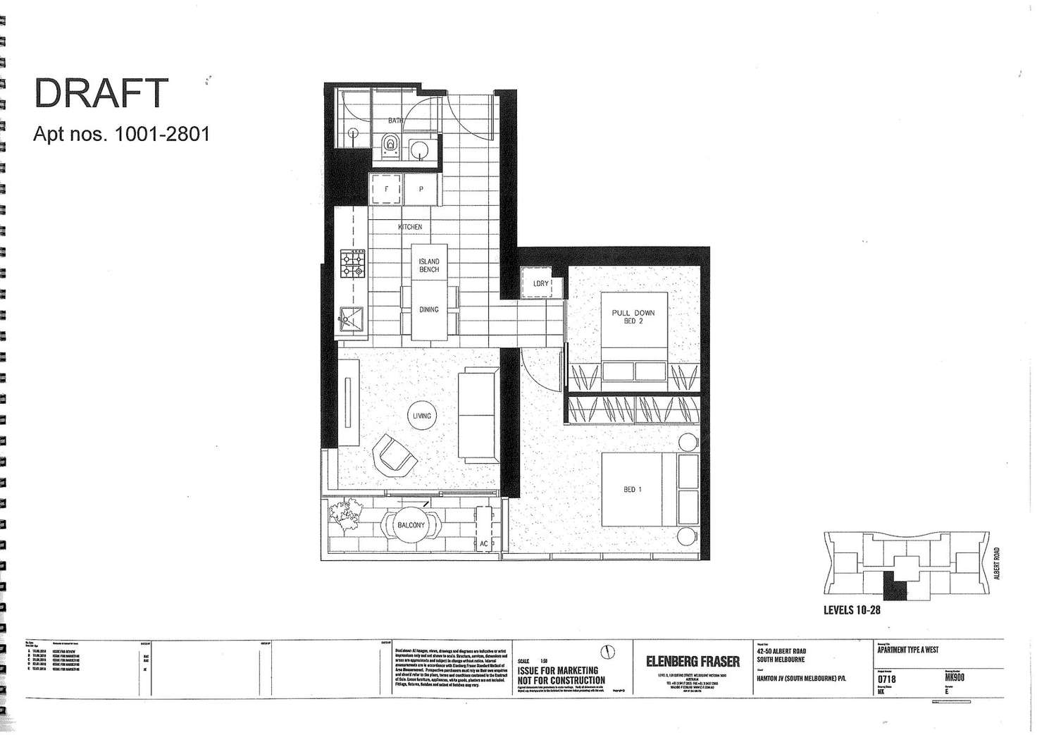 Floorplan of Homely apartment listing, 1701/50 Albert Road, South Melbourne VIC 3205