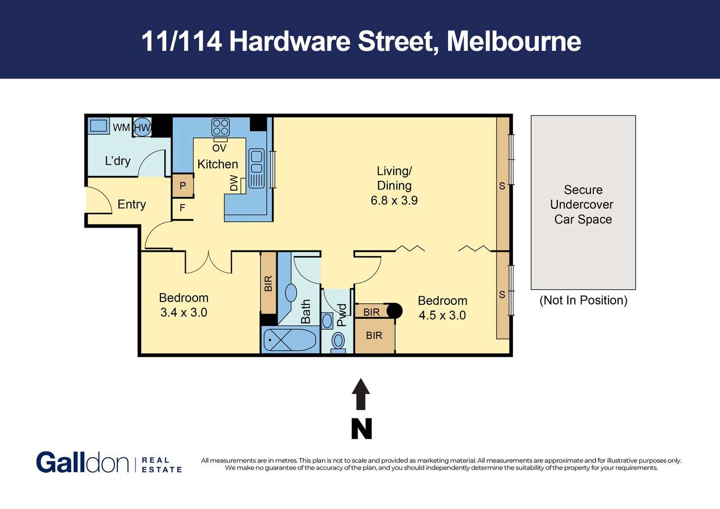 Floorplan of Homely apartment listing, 11/114 Hardware Street, Melbourne VIC 3000