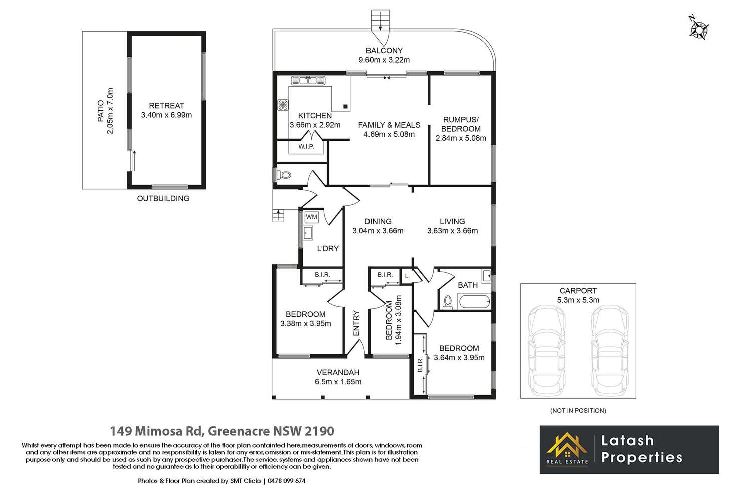 Floorplan of Homely house listing, 149 Mimosa Road, Greenacre NSW 2190