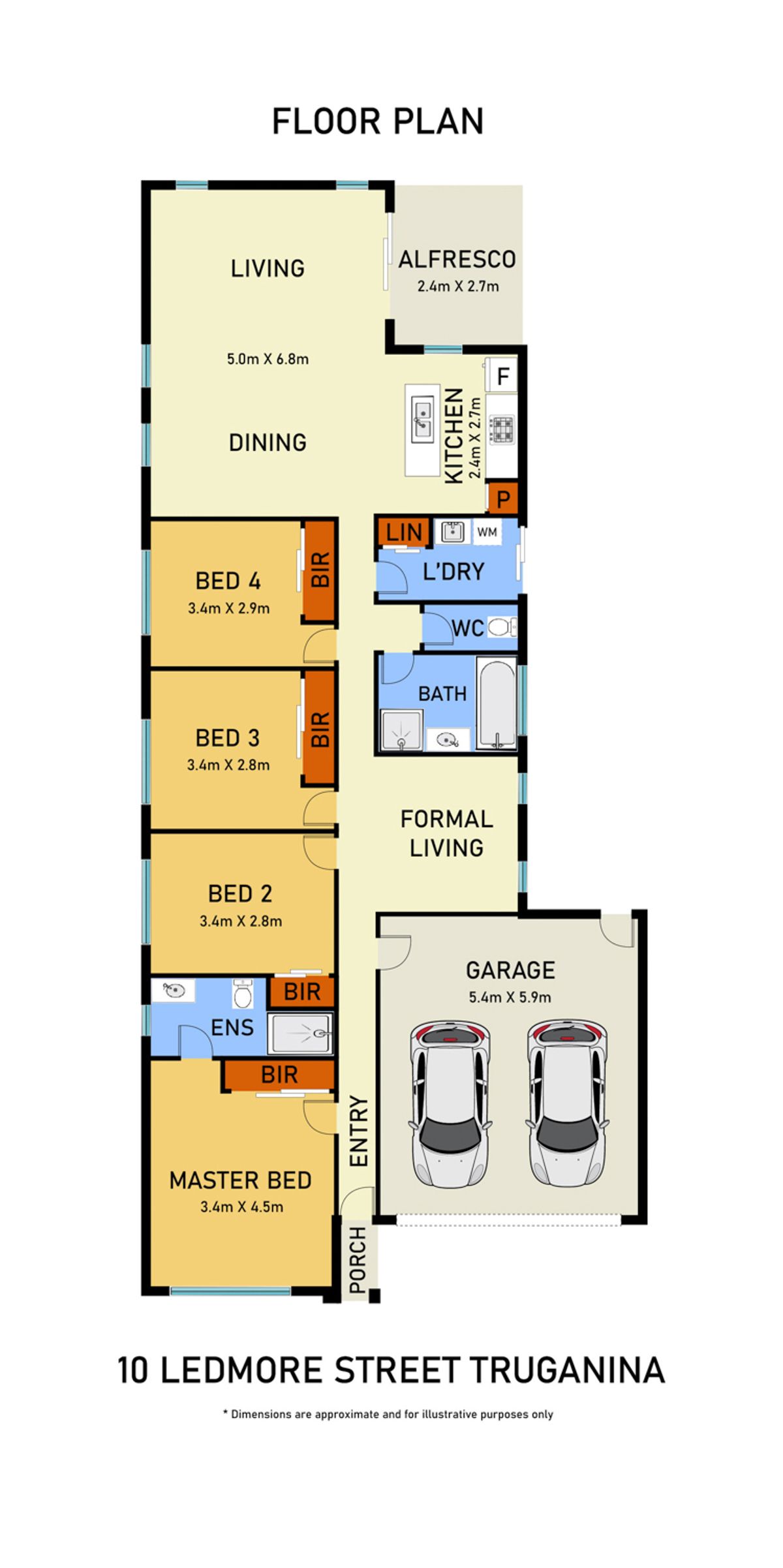 Floorplan of Homely house listing, 10 Ledmore Street, Truganina VIC 3029
