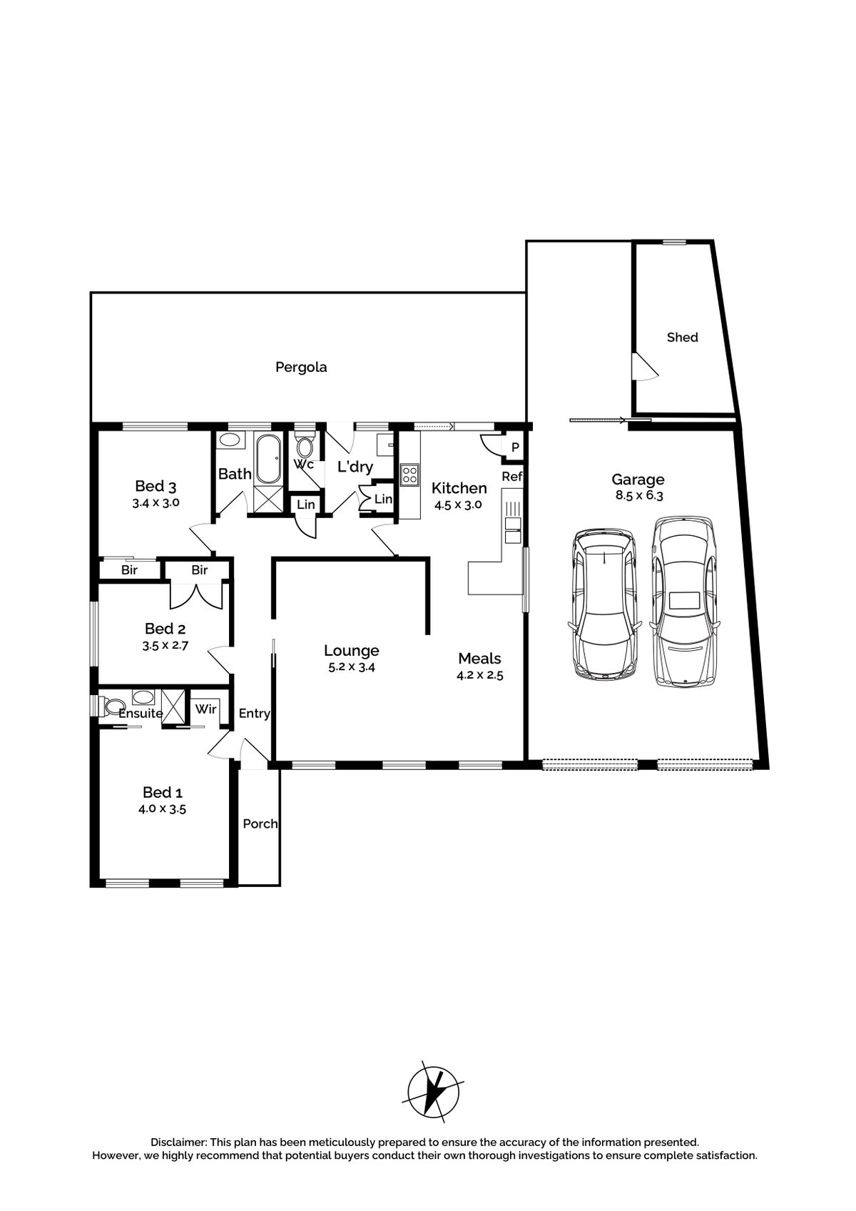 Floorplan of Homely house listing, 6 Isaacs Close, Sunbury VIC 3429