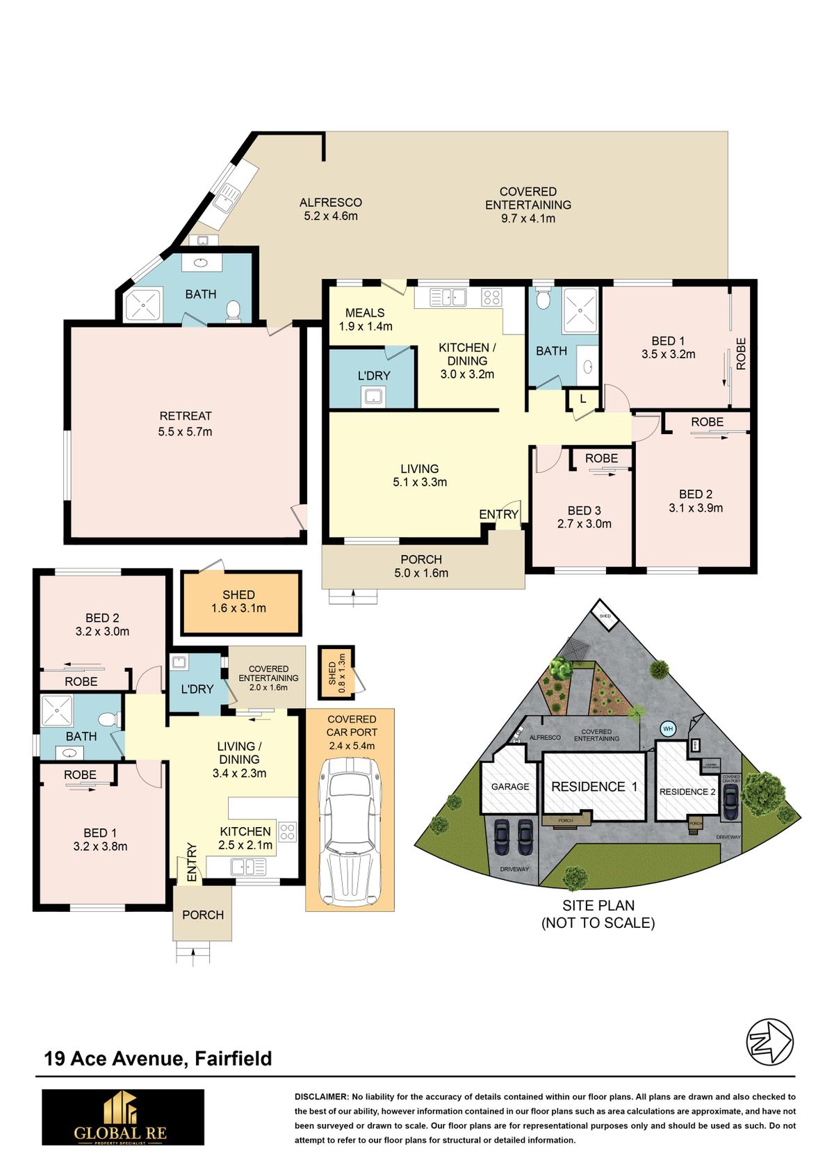 Floorplan of Homely house listing, 19 Ace Avenue, Fairfield NSW 2165