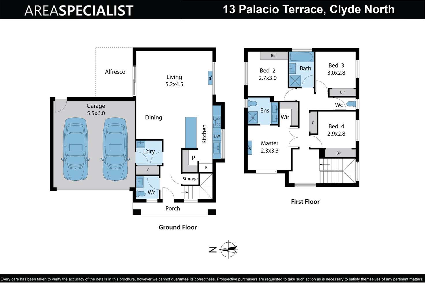 Floorplan of Homely house listing, 13 Palacio Terrace, Clyde North VIC 3978