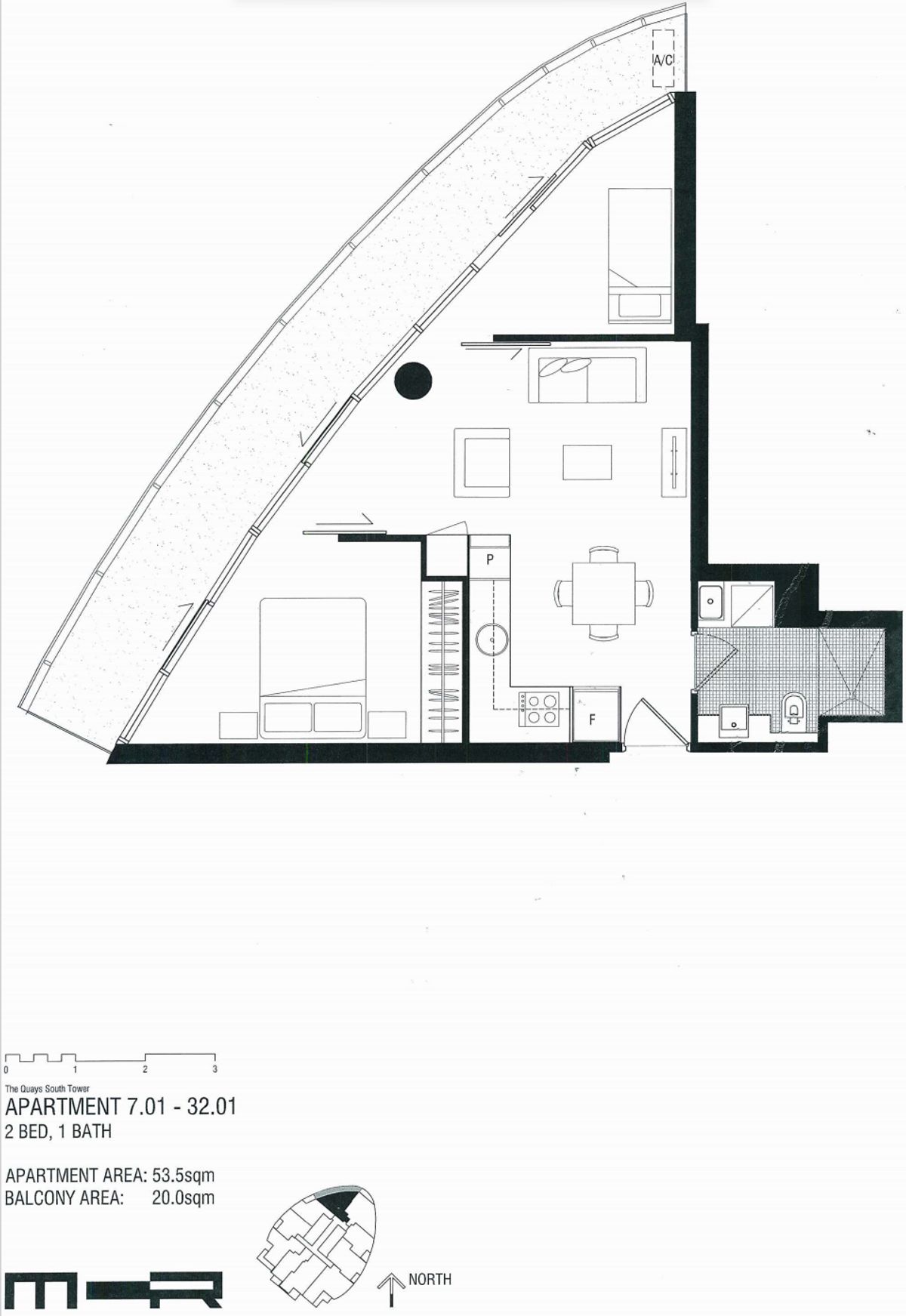Floorplan of Homely apartment listing, 2401/231 Harbour Esplanade, Docklands VIC 3008