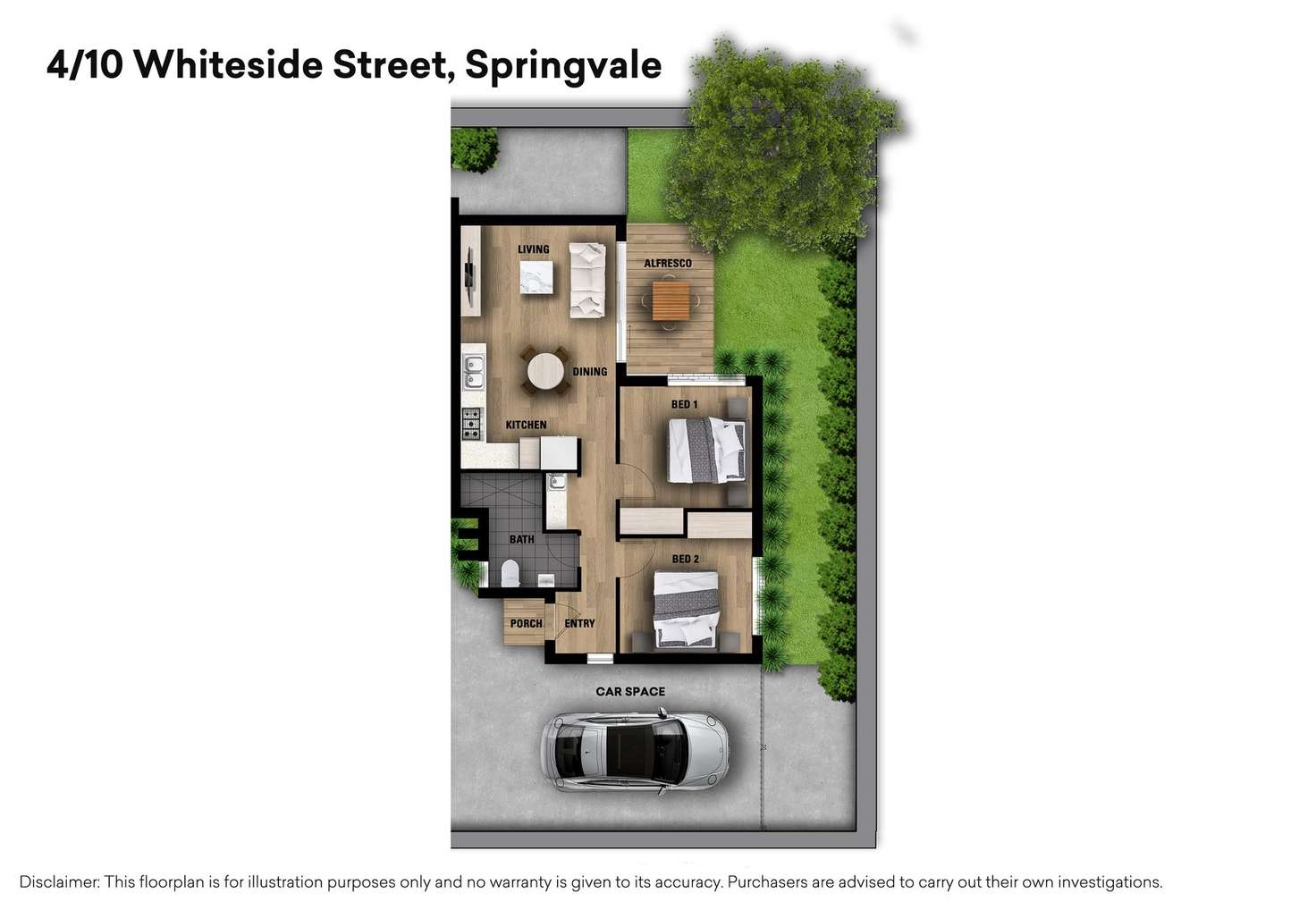 Floorplan of Homely unit listing, 4/10 Whiteside Street, Springvale VIC 3171