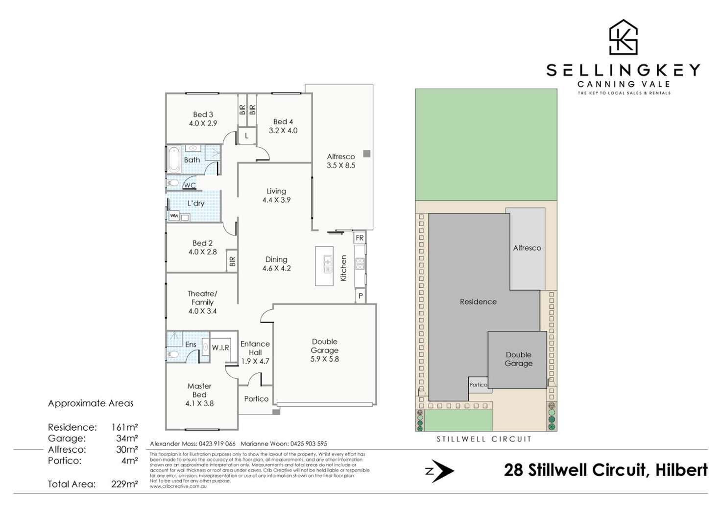 Floorplan of Homely house listing, 28 Stillwell Circuit, Hilbert WA 6112