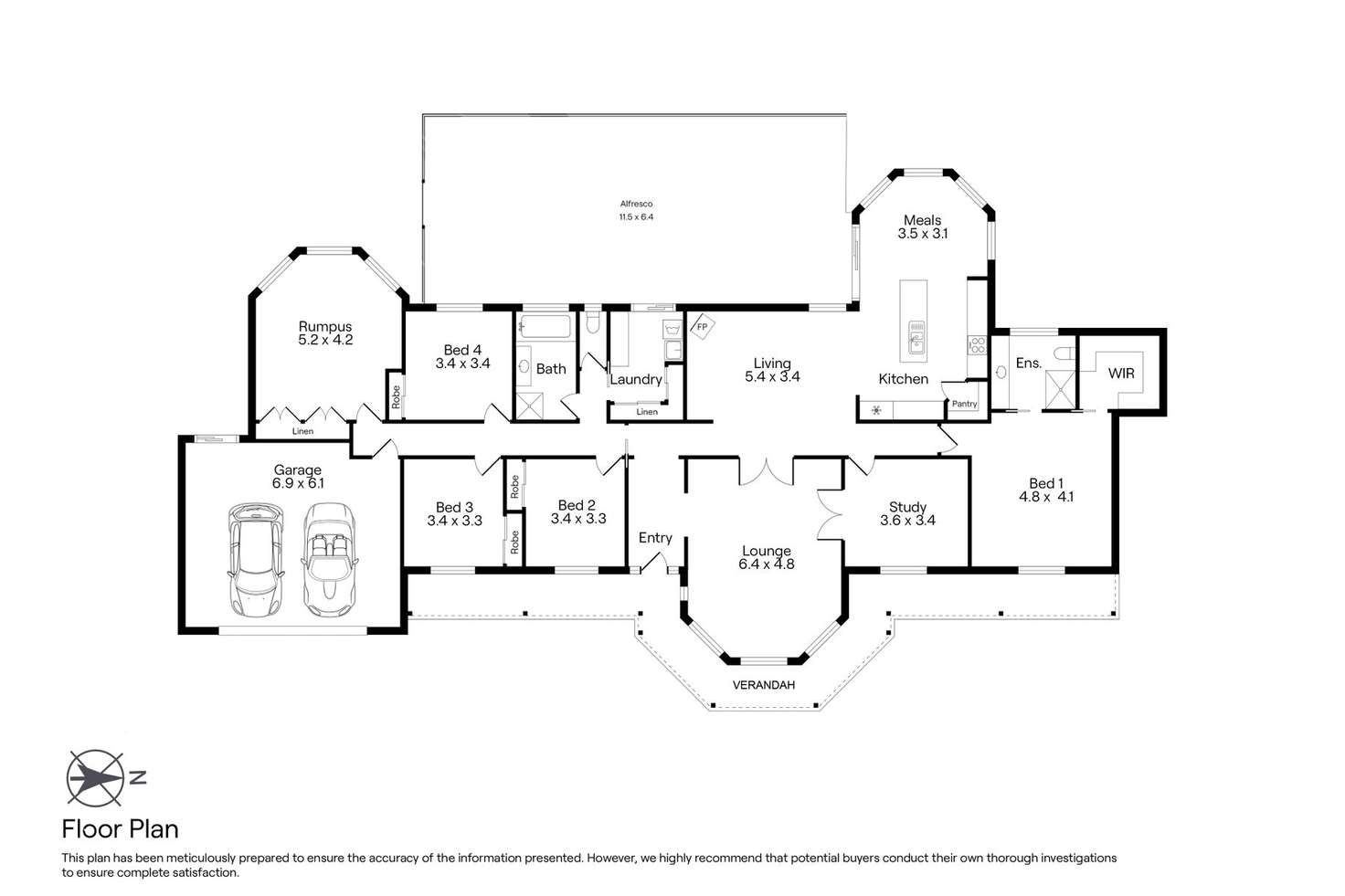 Floorplan of Homely house listing, 44 Tarrawarra Lane, Romsey VIC 3434