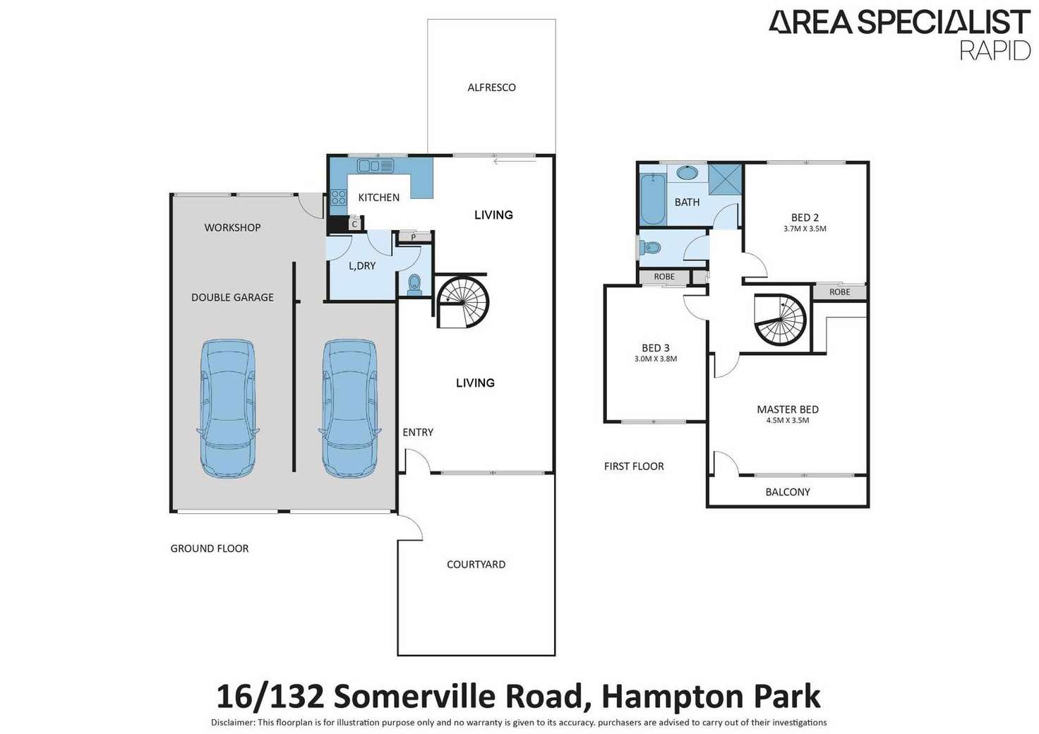 Floorplan of Homely unit listing, 16/132 Somerville Road, Hampton Park VIC 3976