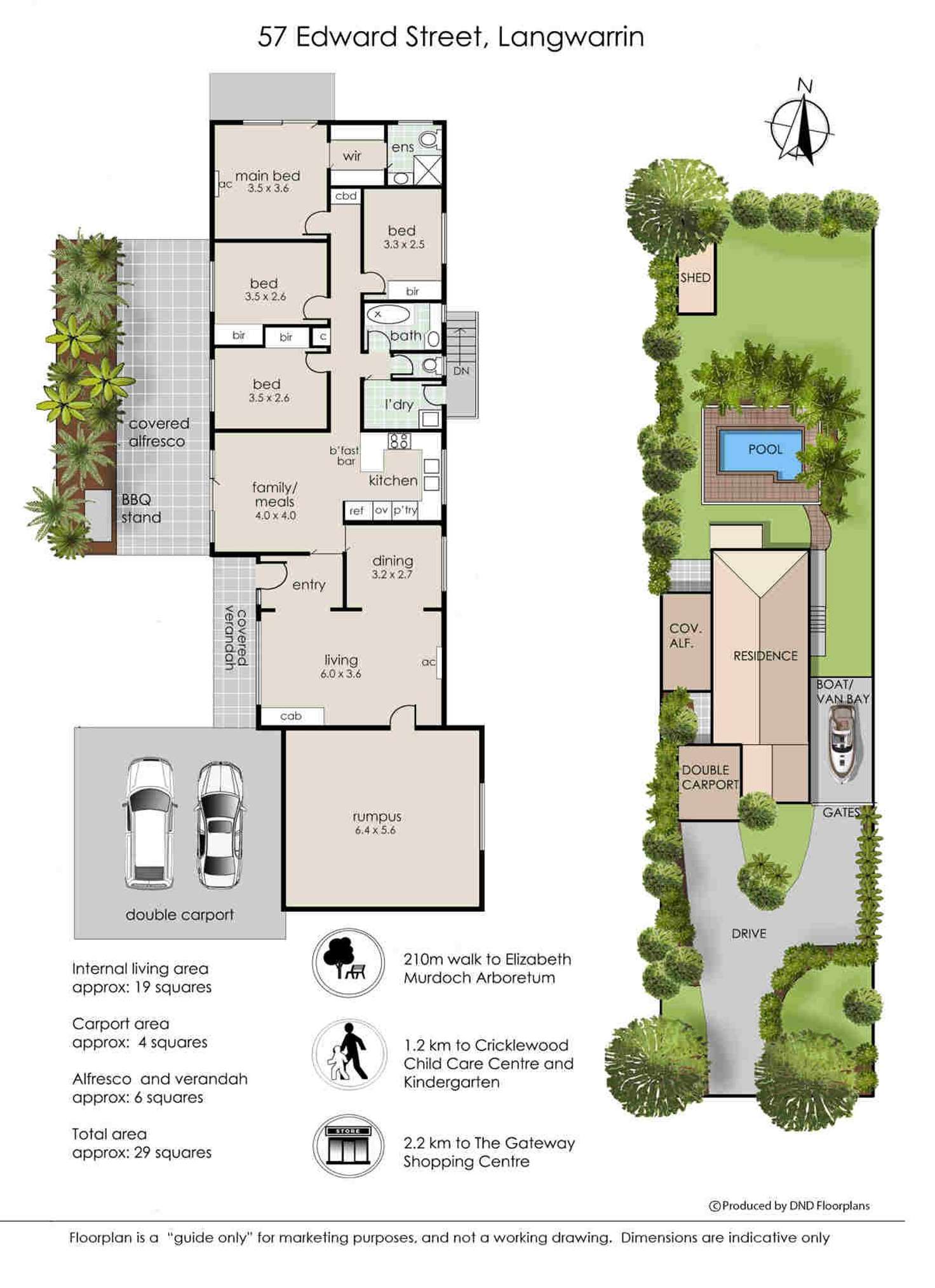 Floorplan of Homely house listing, 57 Edward Street, Langwarrin VIC 3910