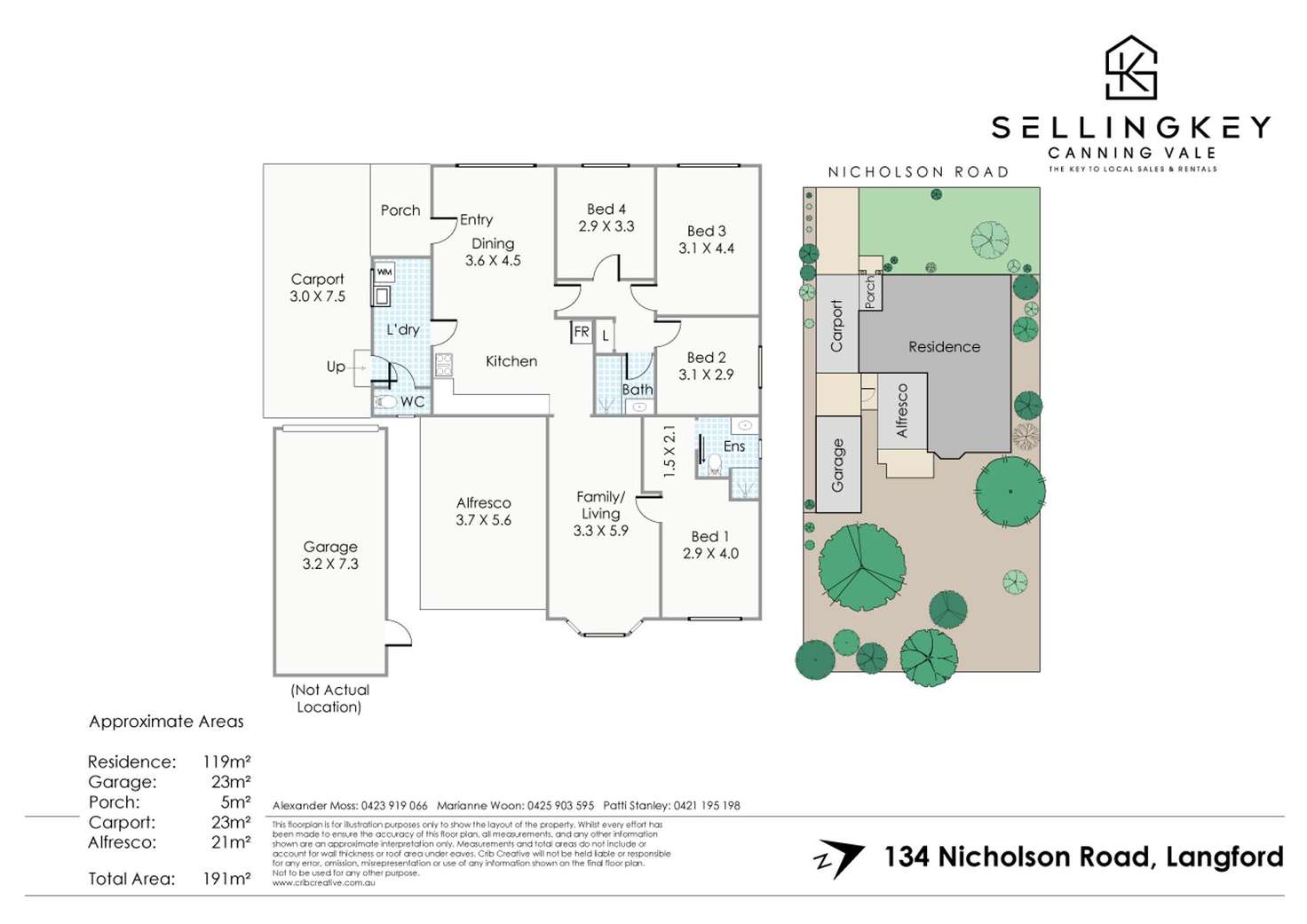 Floorplan of Homely house listing, 134 Nicholson Road, Langford WA 6147