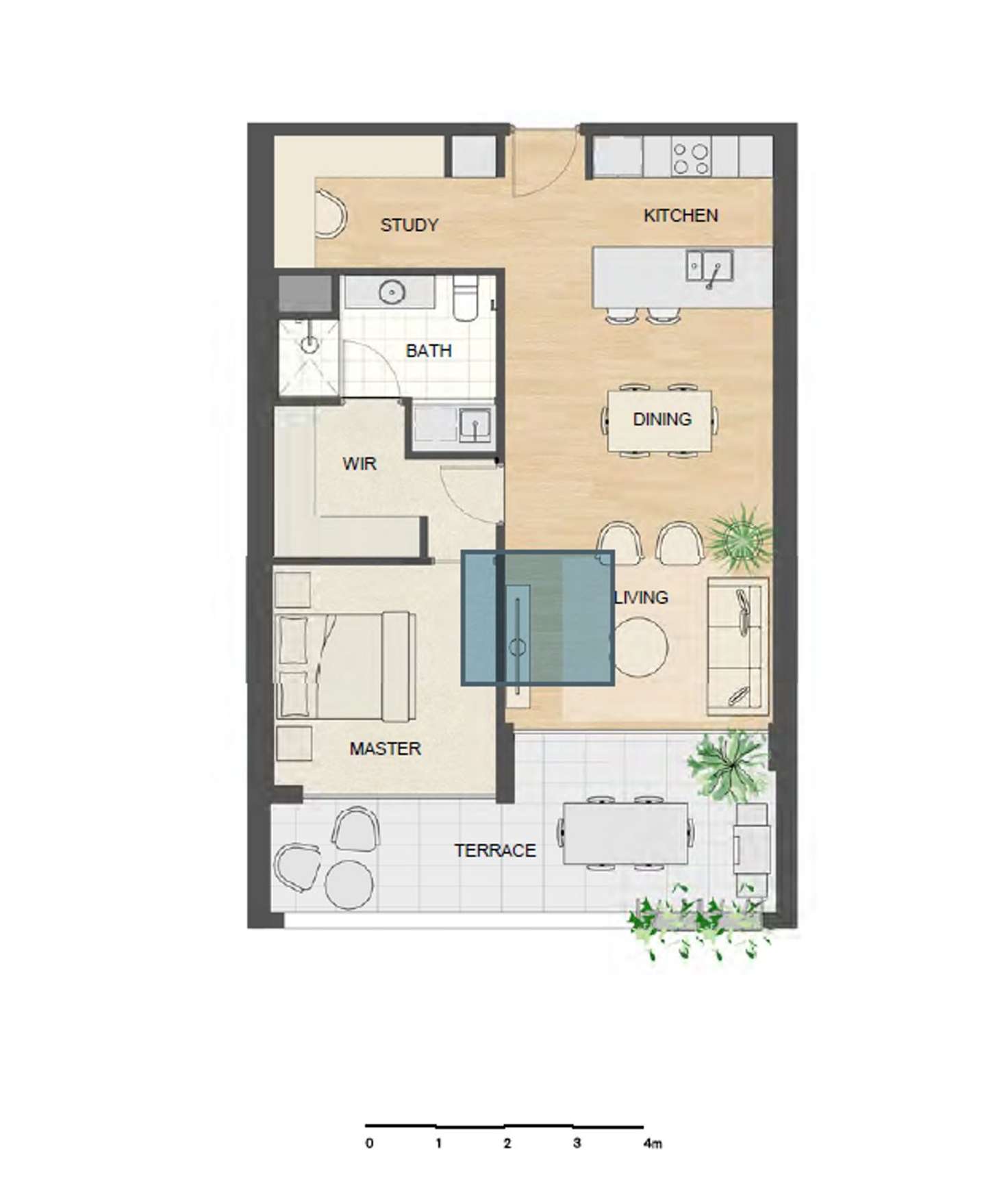 Floorplan of Homely apartment listing, 504/4 Seddon Street, Subiaco WA 6008