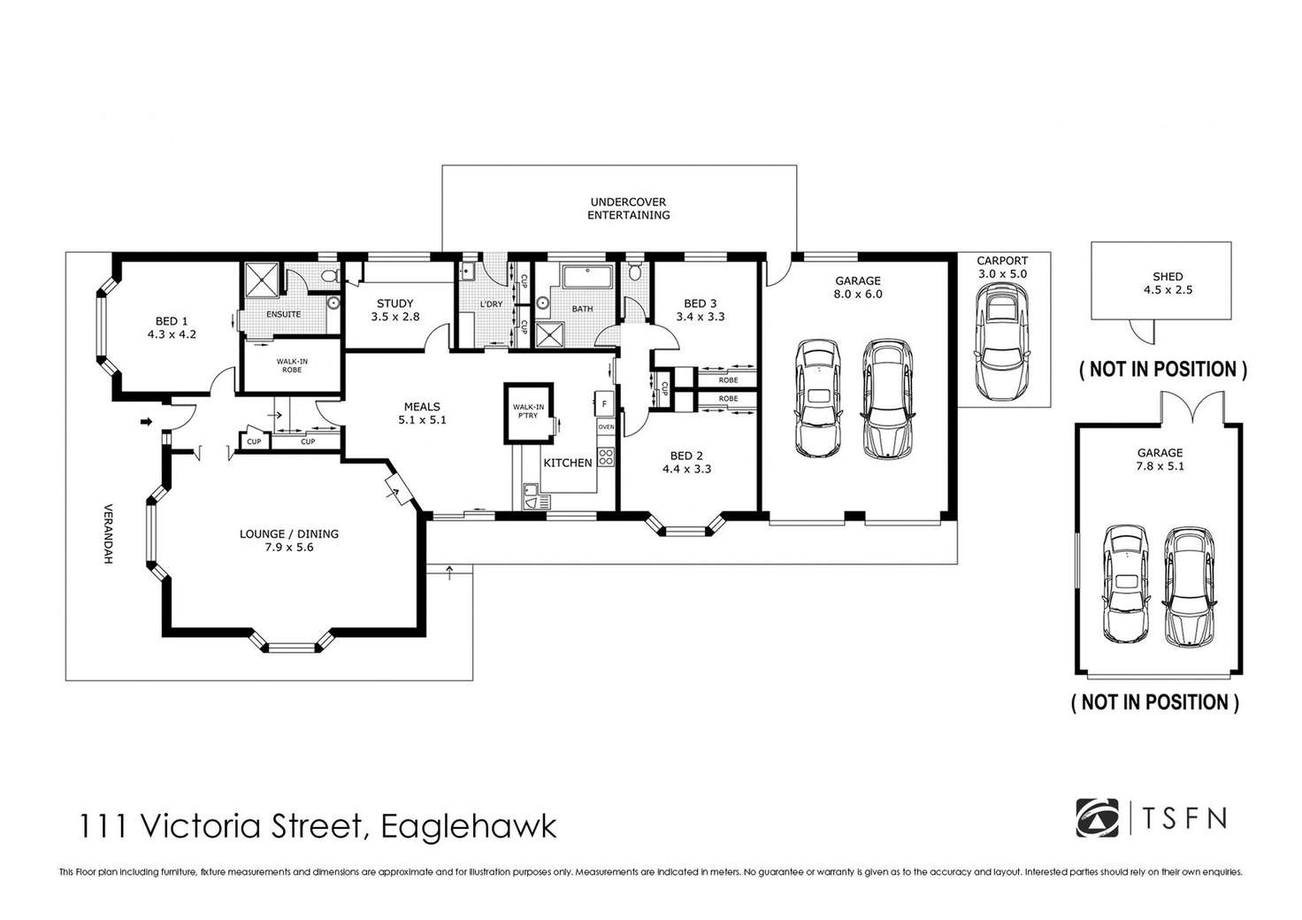 Floorplan of Homely house listing, 111 Victoria Street, Eaglehawk VIC 3556