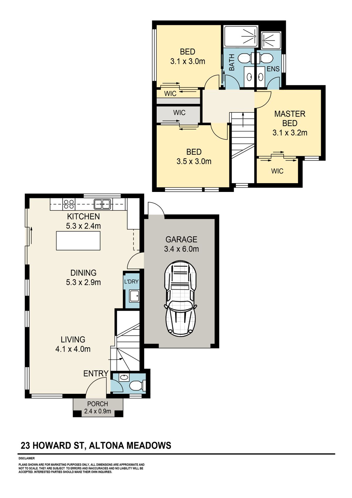 Floorplan of Homely house listing, 23 Howard Steet, Altona Meadows VIC 3028