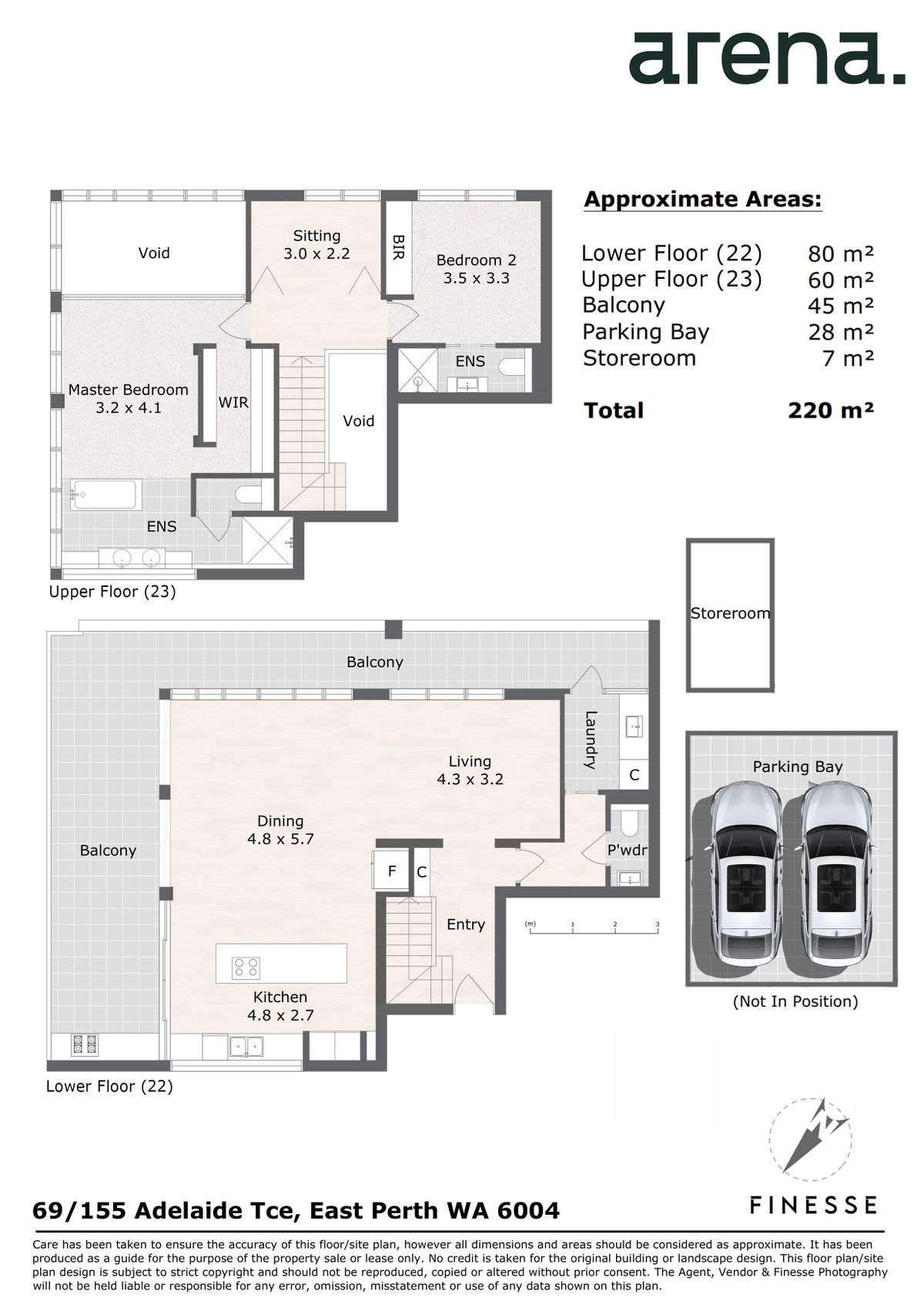 Floorplan of Homely apartment listing, 69/155 Adelaide Terrace, East Perth WA 6004