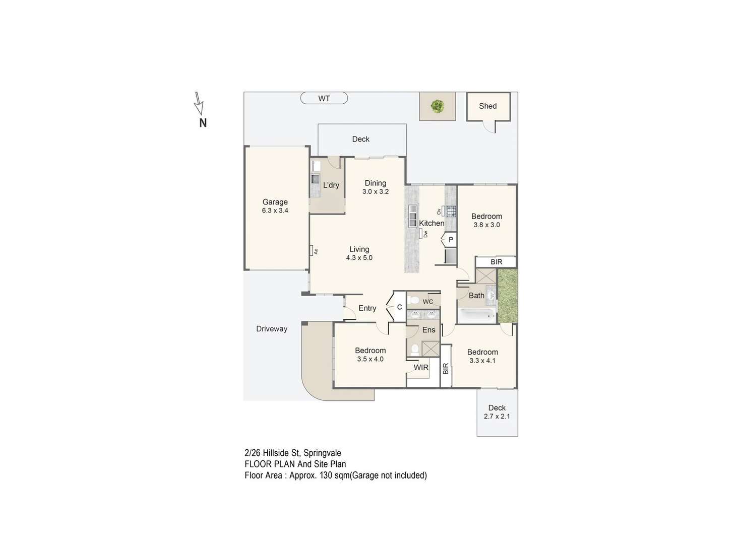 Floorplan of Homely unit listing, 2/26 Hillside Street, Springvale VIC 3171