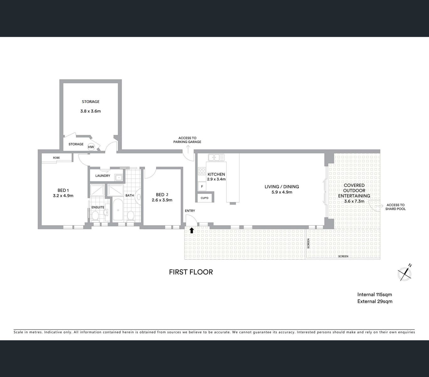Floorplan of Homely apartment listing, 1/32 Campbell Crescent, Terrigal NSW 2260