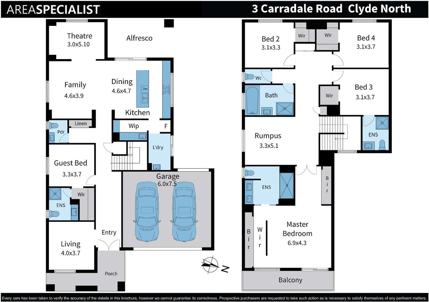 Floorplan of Homely house listing, 3 Carradale Road, Clyde North VIC 3978
