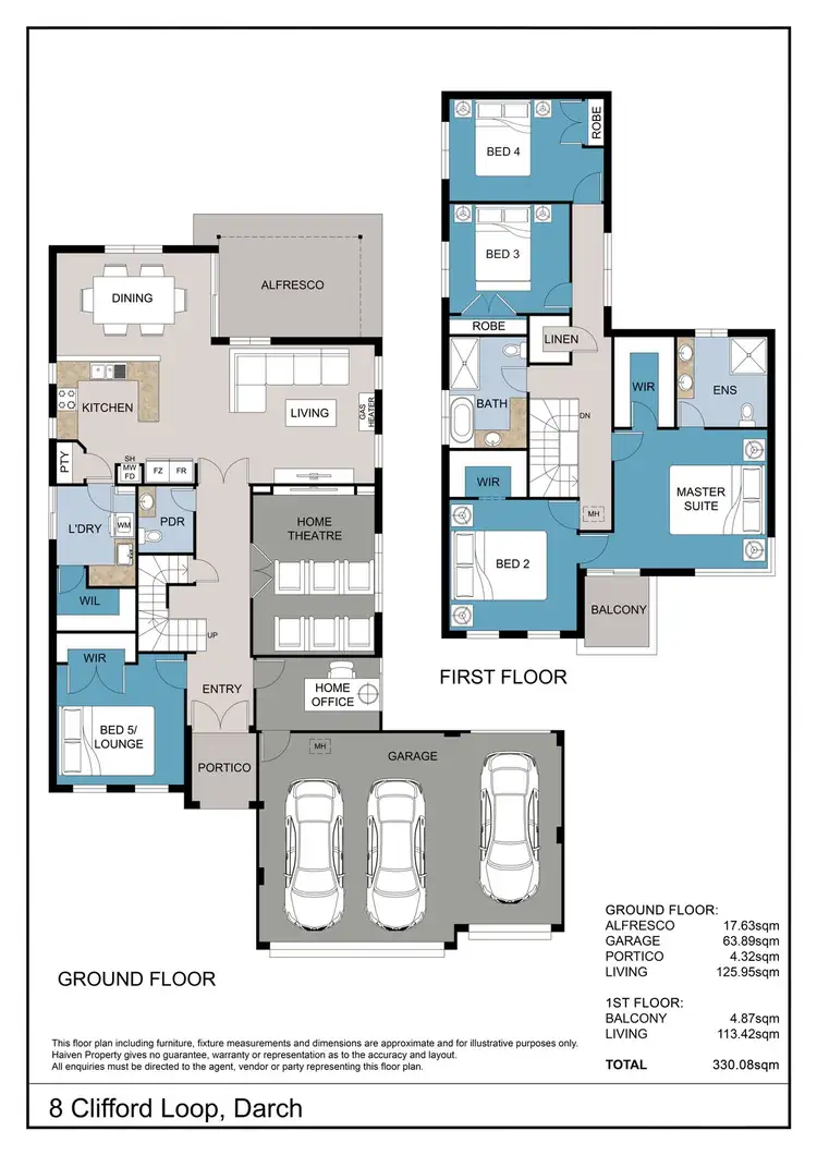 Floorplan of Homely house listing, 8 Clifford Loop, Darch WA 6065