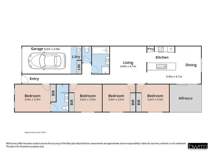 Floorplan of Homely semi-detached listing, 3B Brookwater Crescent, Mollymook Beach NSW 2539