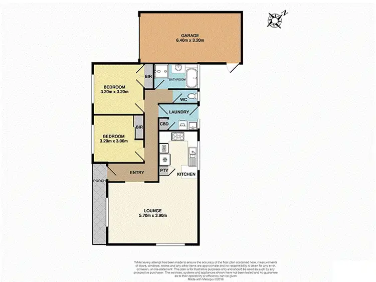 Floorplan of Homely unit listing, 1 Hilden Court, Dandenong VIC 3175