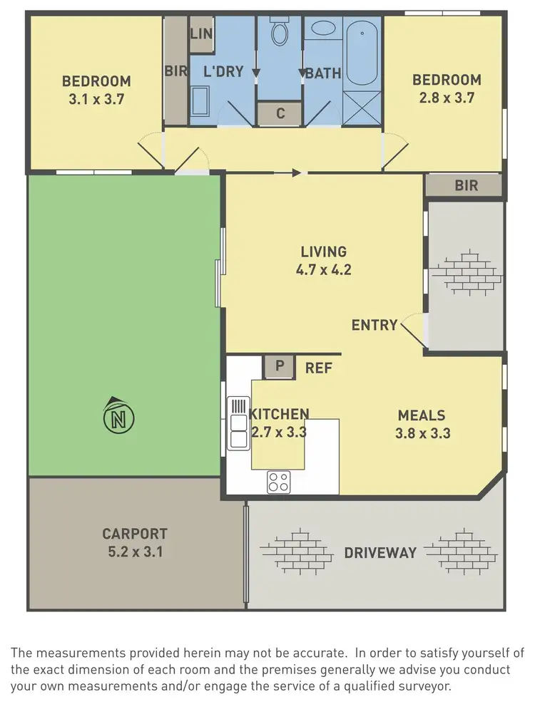 Floorplan of Homely unit listing, 2/100 Hertford Road, Sunshine VIC 3020
