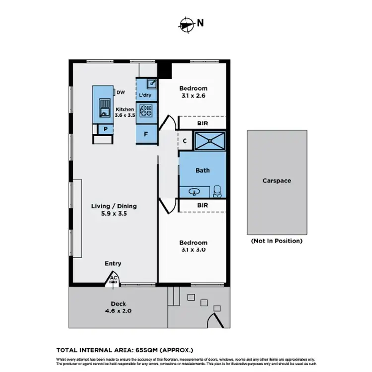 Floorplan of Homely apartment listing, 105/7 Ordnance Reserve, Maribyrnong VIC 3032