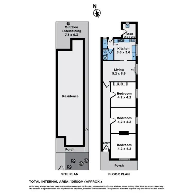 Floorplan of Homely house listing, 20 Edinburgh Street, Flemington VIC 3031