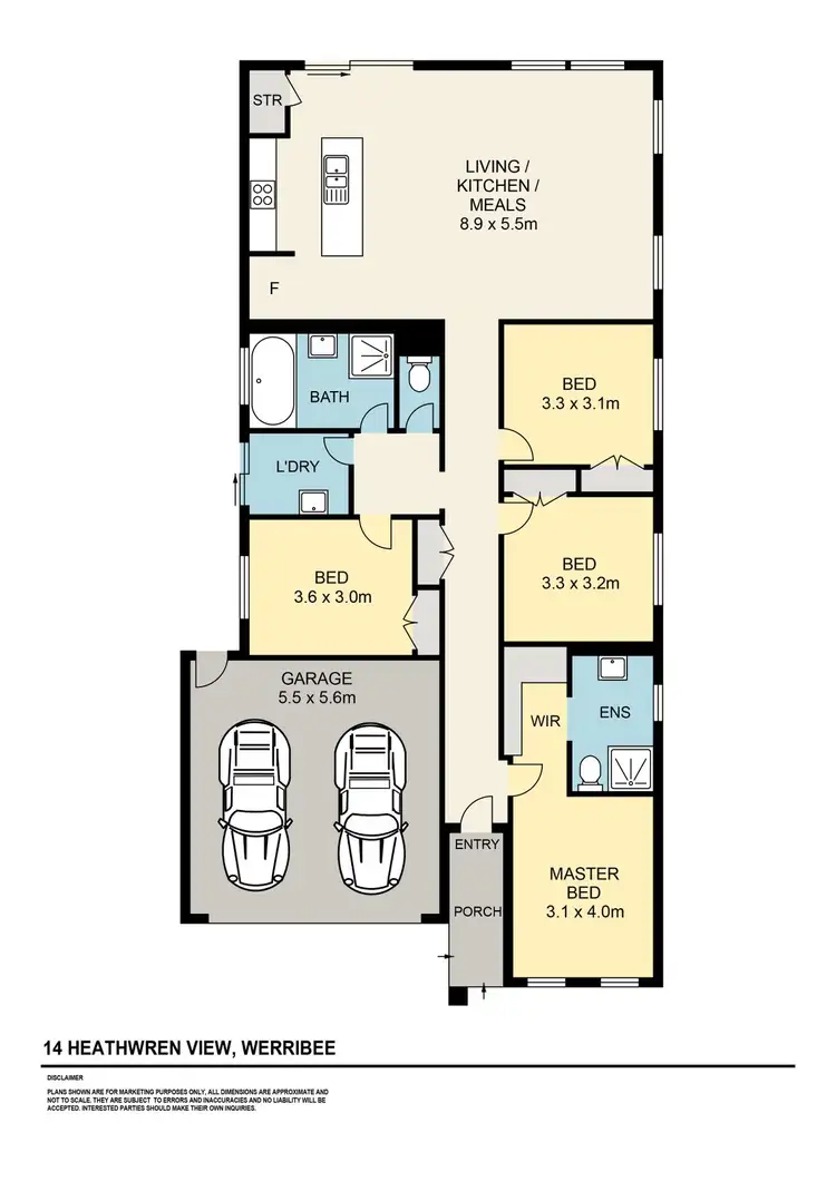 Floorplan of Homely house listing, 14 Heathwren View, Werribee VIC 3030