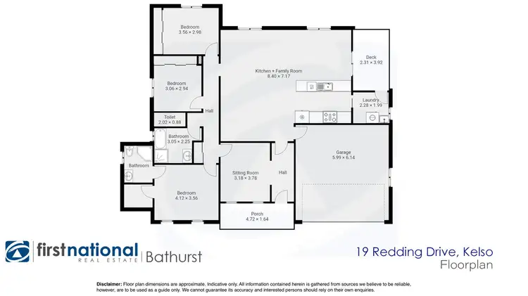 Floorplan of Homely house listing, 19 Redding Drive, Bathurst NSW 2795
